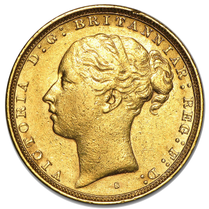 Gold Sovereign Coin Victoria - Young Head