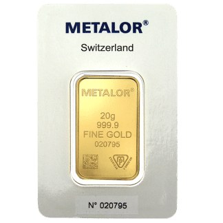 20g Gold Bar -Brand New - purity 99.999%