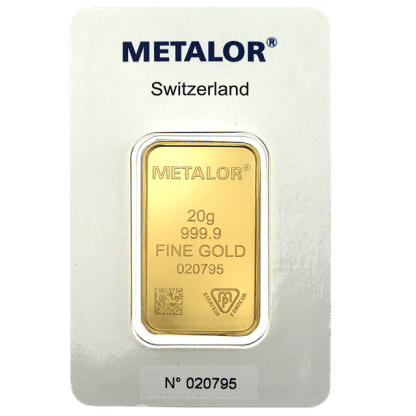 20g Gold Bar -Brand New - purity 99.999%
