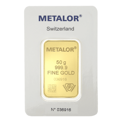 Metalor 50g Bar