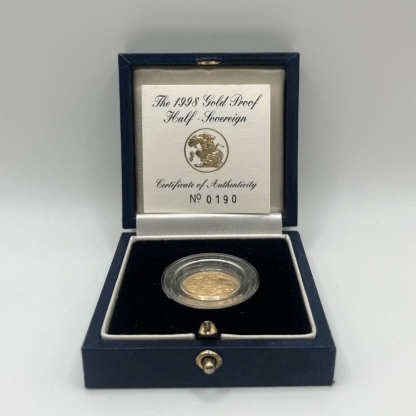 1998 UK Half Sovereign Gold Proof Coin - Image 3