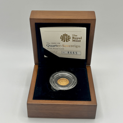 2009 UK Quarter Sovereign Gold Proof Coin - Image 3