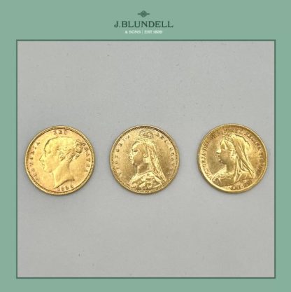 The Three Faces of Queen Victoria Half Sovereign Collection (1838–1901) - Image 2