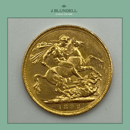 1892 Gold Full Sovereign - Image 2