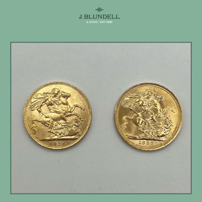 1957 Elizabeth II & 1926 George V Gold Sovereign Set - Image 3
