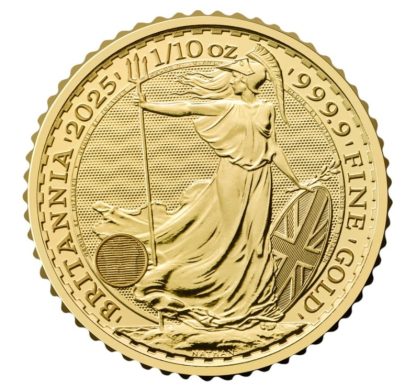 2025 Britannia One Tenth Ounce Gold Coin - King Charles III - Image 2