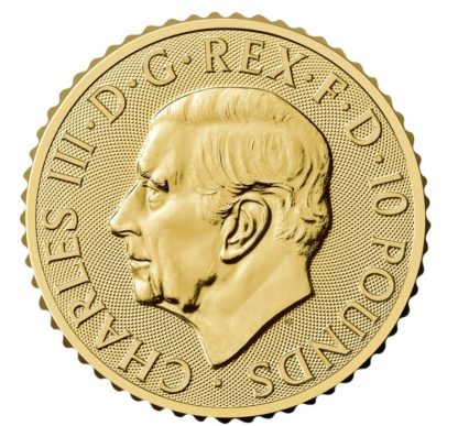 2025 Britannia One Tenth Ounce Gold Coin - King Charles III