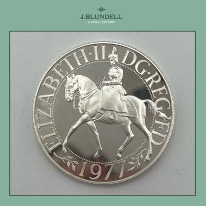 1977 Elizabeth II Jubilee Silver Proof Crown - Image 2