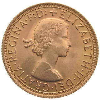 Gold Sovereign Queen Elizabeth II - Young Head