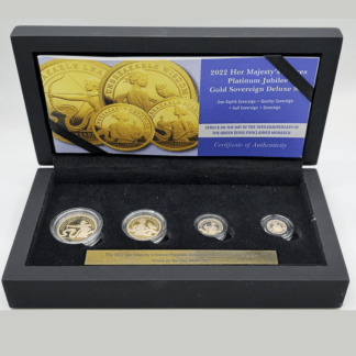 2022 Her Majesty’s Grace Platinum Jubilee Gold Sovereign Deluxe Set