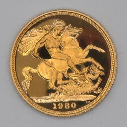 1980 Proof Gold Sovereign  - Image 5