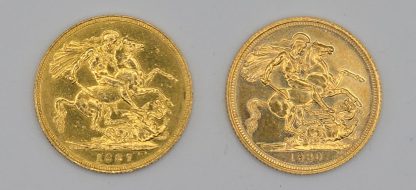 The Royal Mint 1887 Jubilee Head & 1980 Young Head Sovereign Box Set - Image 4