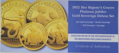 2022 Her Majesty’s Grace Platinum Jubilee Gold Sovereign Deluxe Set - Image 6