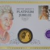 2022 Queen Elizabeth II’s Platinum Jubilee Gold Proof Double Sovereign Coin Cover