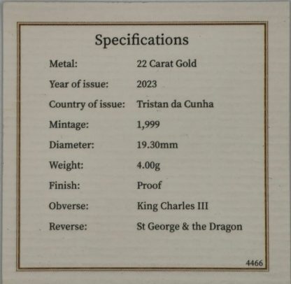 2023 St George & the Dragon Gold Proof Half Sovereign - Image 5
