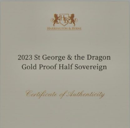 2023 St George & the Dragon Gold Proof Half Sovereign - Image 4