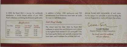 2002 Gold Brittania Collection - Image 5