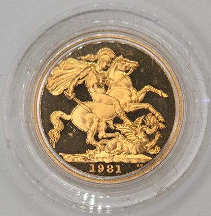1981 Gold Sovereign - Image 4