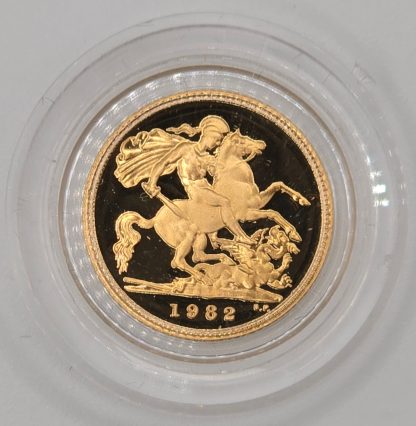 1982 Half Gold Sovereign - Image 4