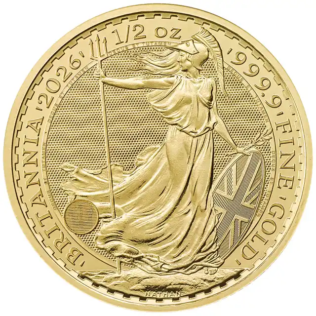 2026 King Charles III Britannia 1/2 oz Gold Coin