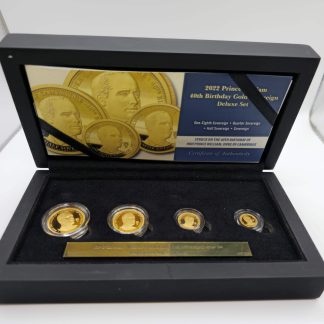 2022 Prince William 40th Birthday Gold Sovereign Deluxe Set