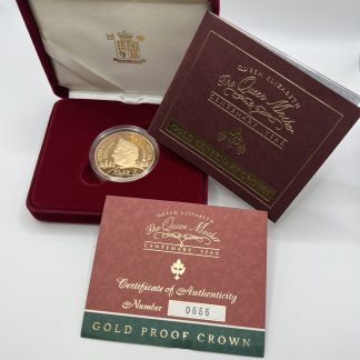 2000 The Queen Mother Centenary £5 Gold Crown