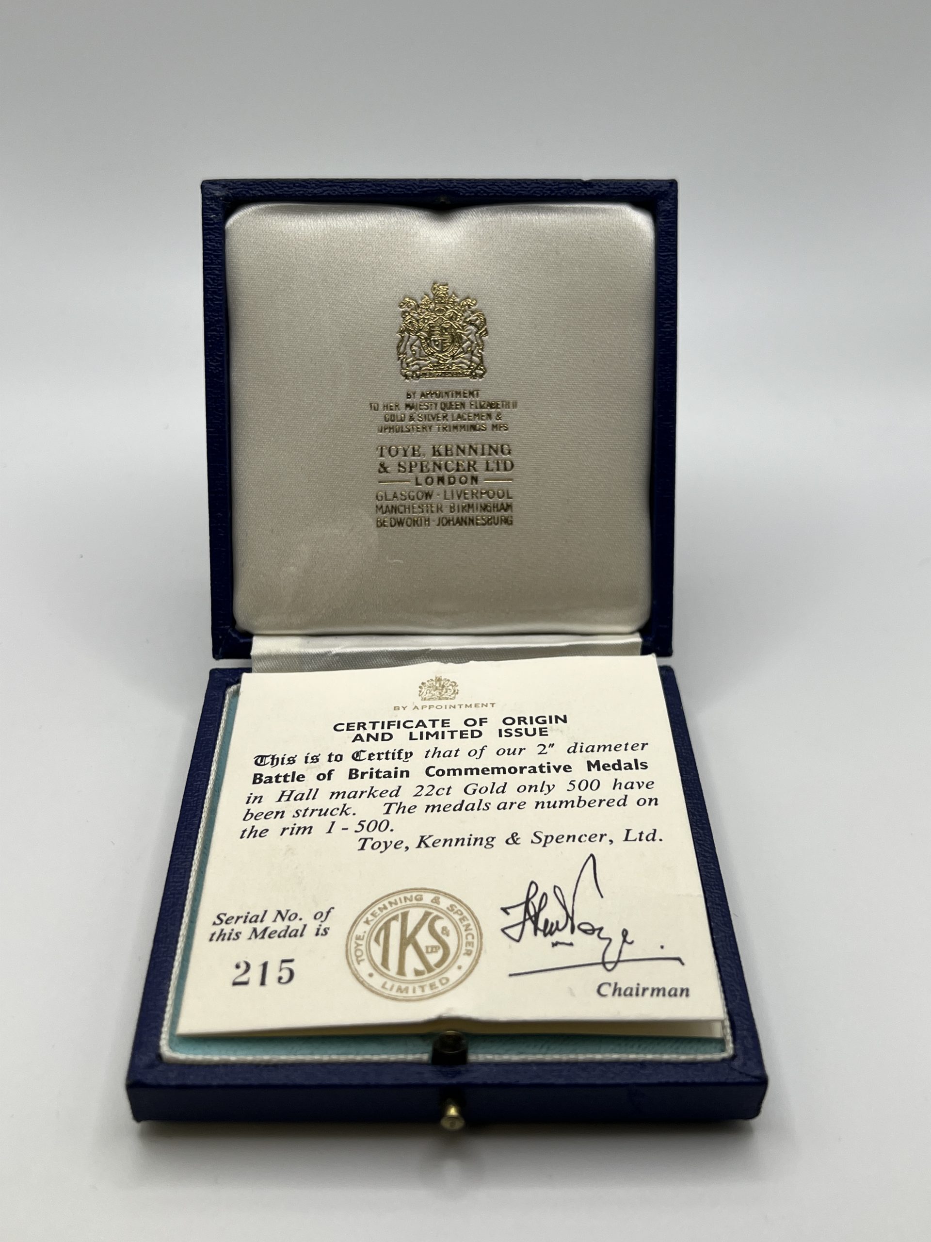 The Battle of Britain Gold Medal - Image 2