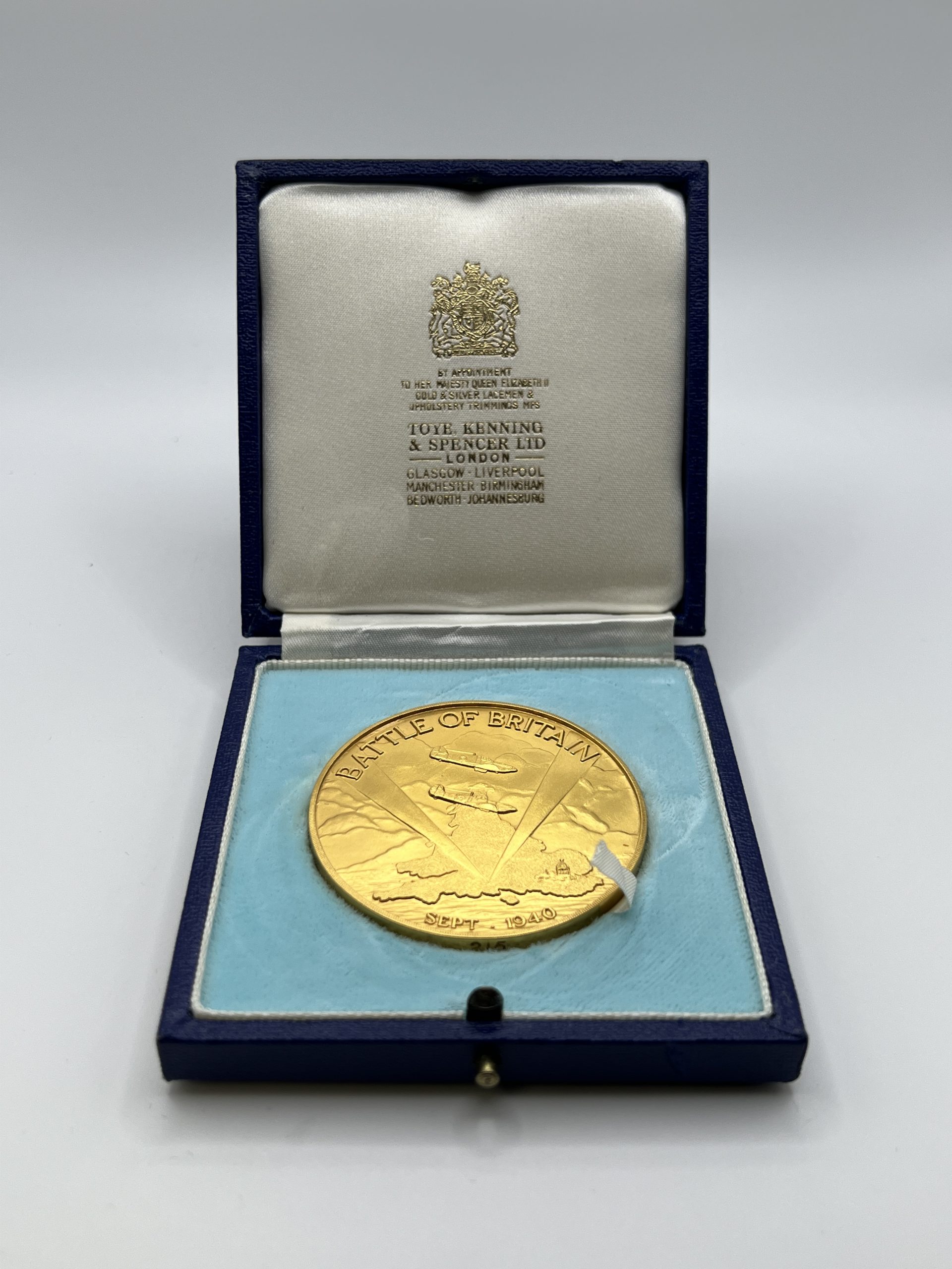The Battle of Britain Gold Medal
